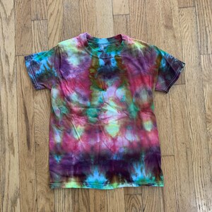 Kids Medium Multi-Color Ice Dye Tie Dye Shirt - Kids Size Medium Tie Dye Shirt