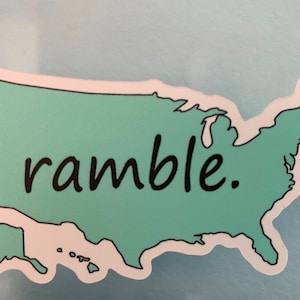 United States &quot;Ramble&quot; Sticker