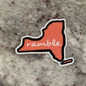 New York &quot;Ramble&quot; Sticker