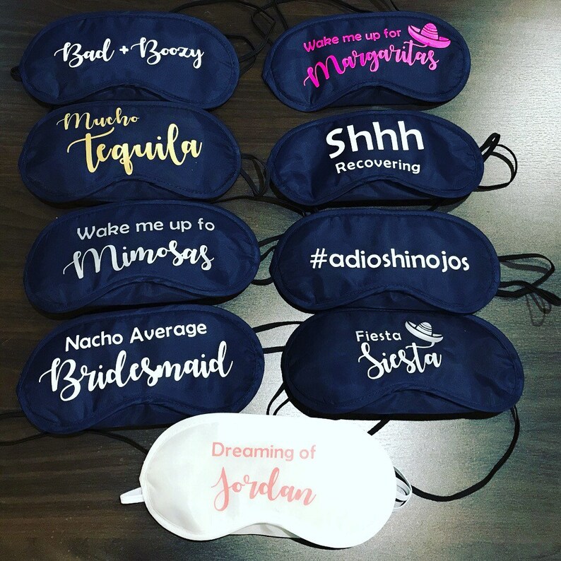 Eye masks. Funny Hangover gift Custom Sleepover masks. Etsy