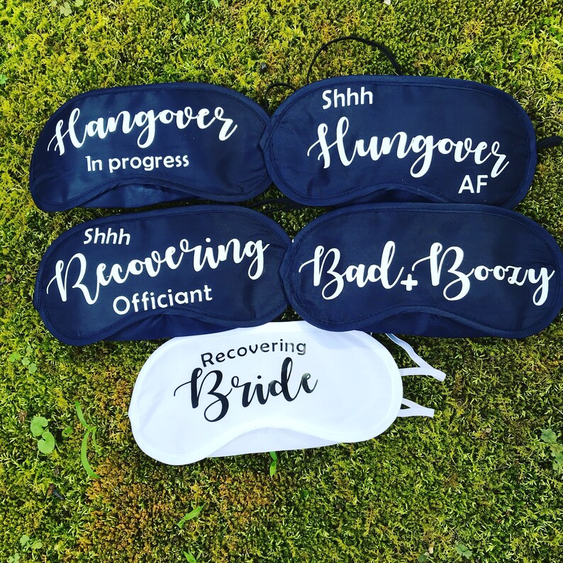 Eye masks. Funny Hangover gift Custom Sleepover masks. Etsy