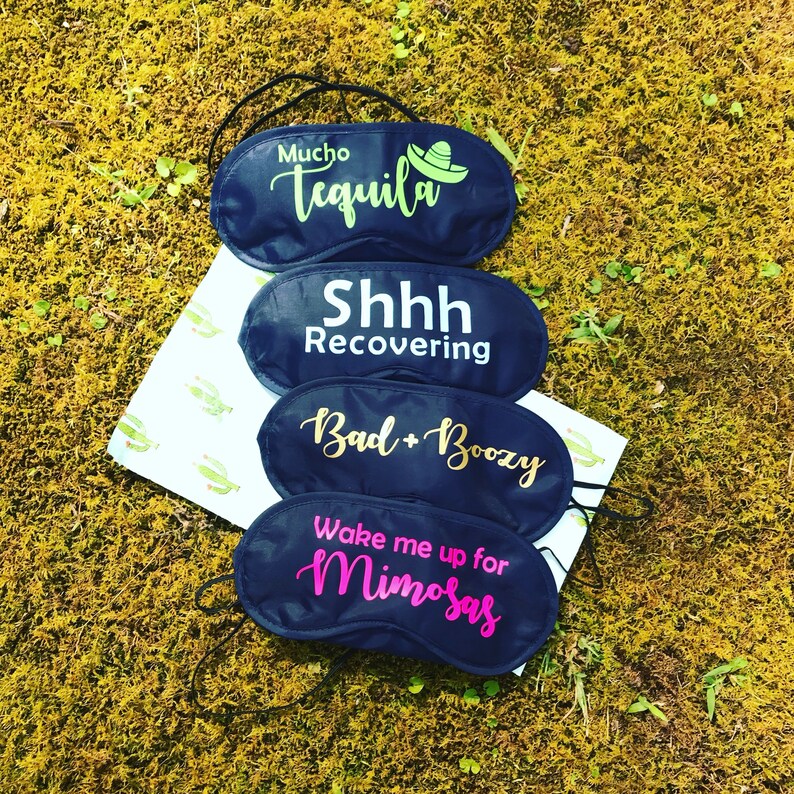 Eye masks. Funny Hangover gift Custom Sleepover masks. Etsy