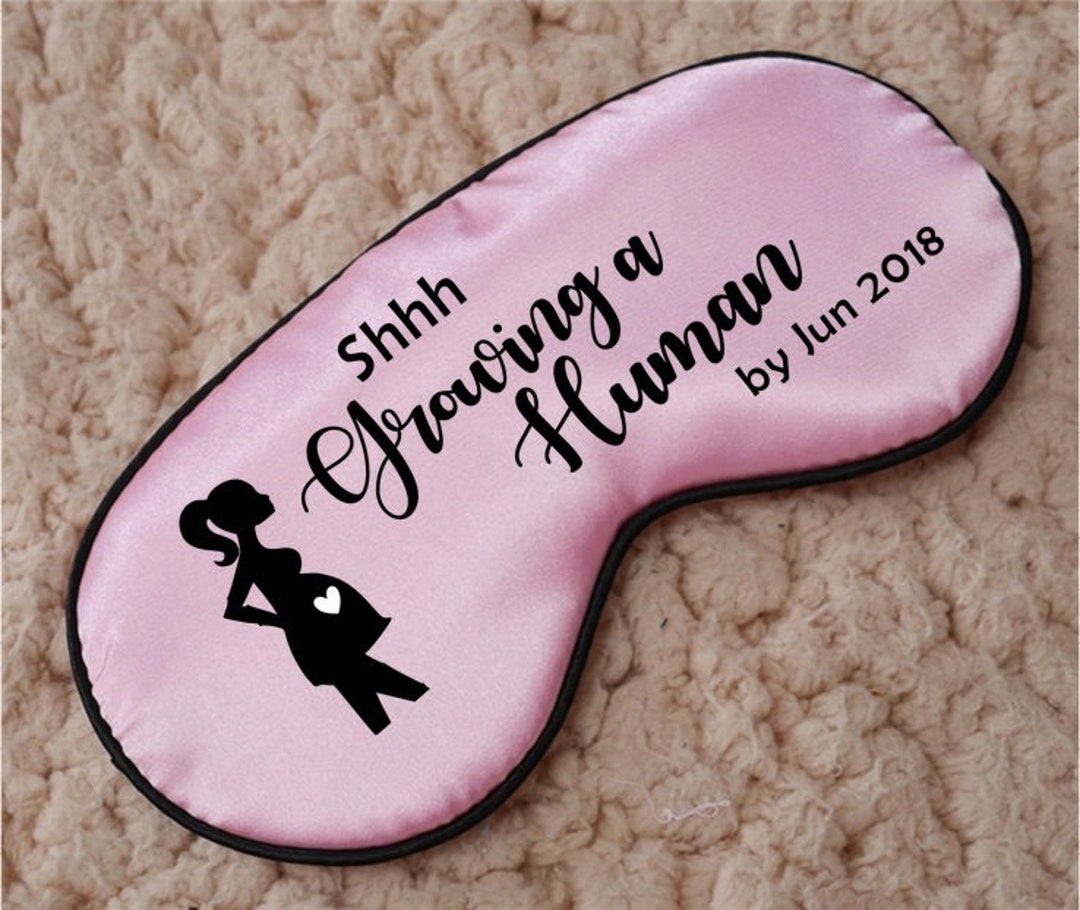 Surviving Pregnancy Silk Eye Masks. Shhh, I Am Growing a Human. Funny