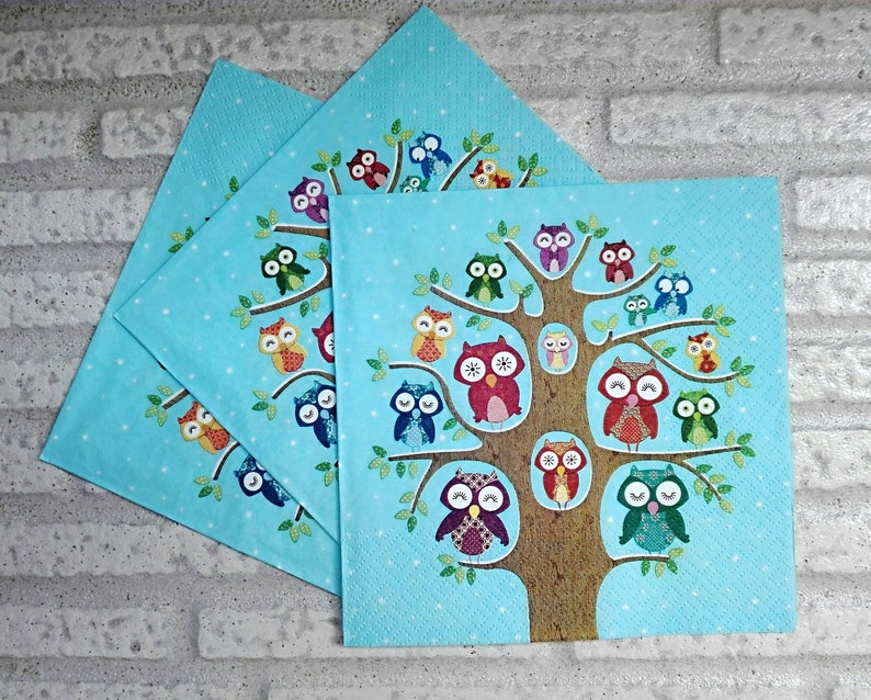 Crafts Supply 4 Paper Napkins Serviettes Collage Napkins B New Cute Lambs