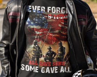 Chemise 9-11 Memorial Day T-shirt 911 20e anniversaire, n'oubliez jamais les tours jumelles de New York, patriotique WTC, tous en ont donné T-shirt premium