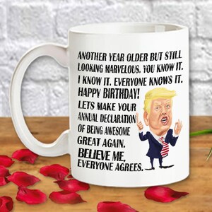 Trump Mug Birthday Gifts for Her Mom Sister Aunt MAGA Funny Conservative Republican Supporter Humorous Saying Large 15oz|11oz Tea Coffee Cup