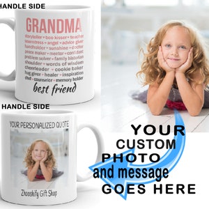 Personalized Photo Coffee Mug Custom Anniversary Gift, Mug With Photo/Text Cherish Memories with a Photo Mug Personalized immagine 2