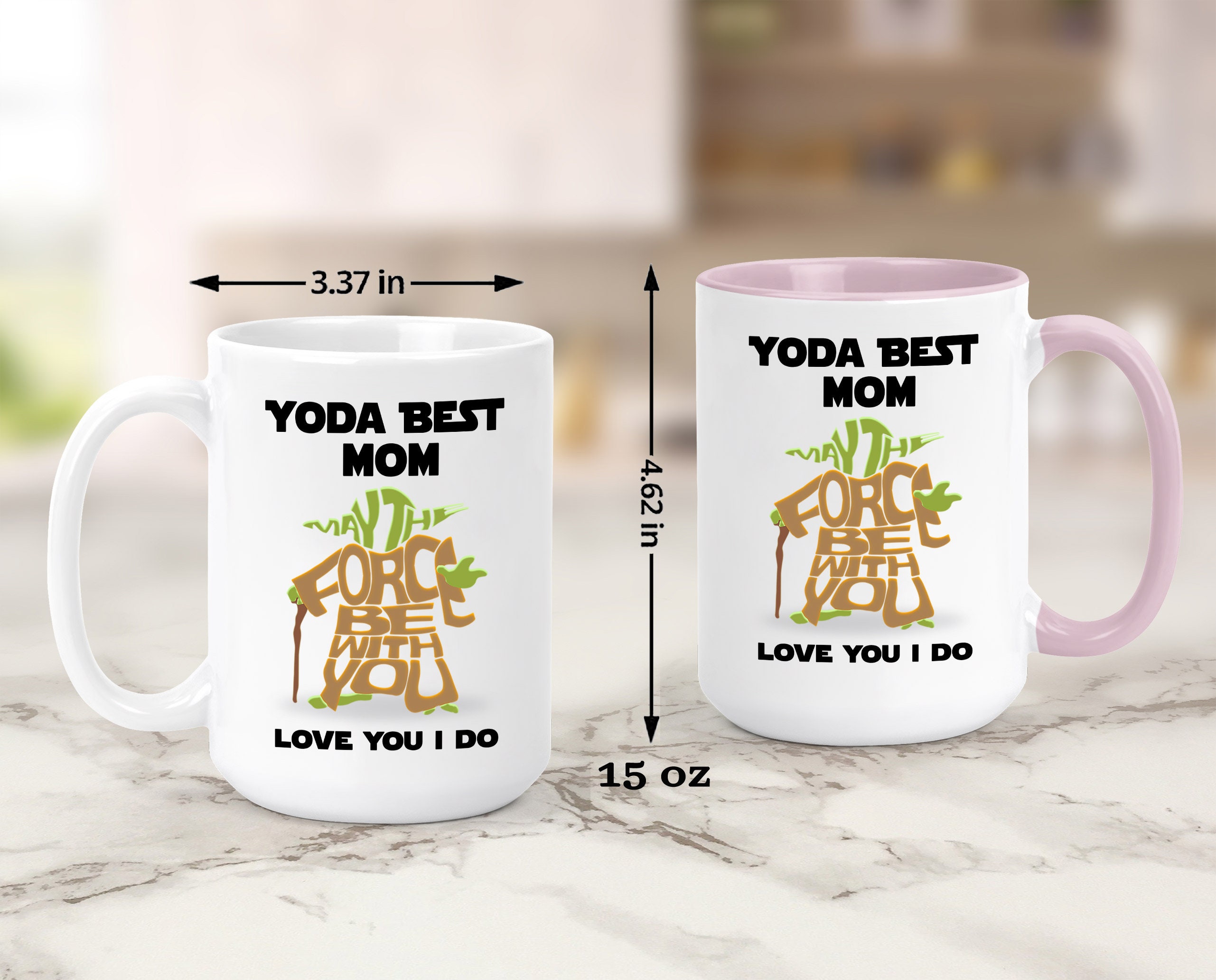 Yoda Best Mom Coffee Mug for Mom Mom Birthday Mothers Day 