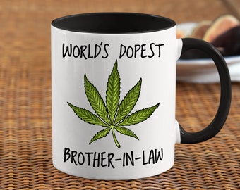 Funny Gift for Brother in Law, Brother in Law Christmas Gift, World's Dopest Brother-In-Law Mug, Best Brother in Law Birthday Gift