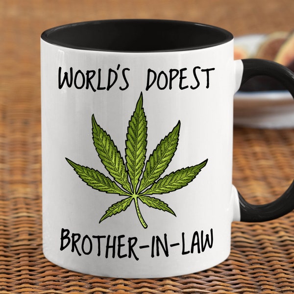 Funny Gift for Brother in Law, Brother in Law Christmas Gift, World's Dopest Brother-In-Law Mug, Best Brother in Law Birthday Gift