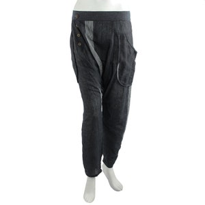 Harem pants - Baggy pants - Aladdin pants - Model 05 - Boyfriend - dark gray