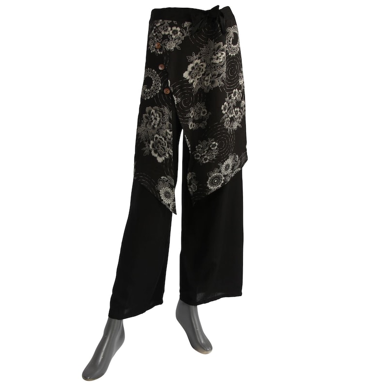 Harem pants-Pluderhose-Aladin pants-Model 03-Pattern 04-black