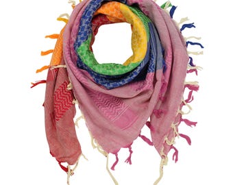 Tessuto Pali colorato-multicolore 30 Kufiya tessuto PLO