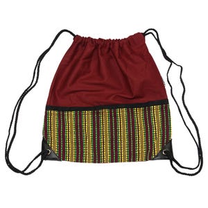 Gym bag backpack pattern 06 sports bag gym sack bag woven