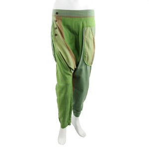 Harem pants - Baggy pants - Aladdin pants - Model 05 - Boyfriend - green