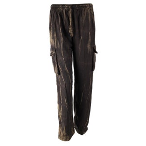 Harem pants - harem pants - Aladdin pants - bloomers - brown - cracked look