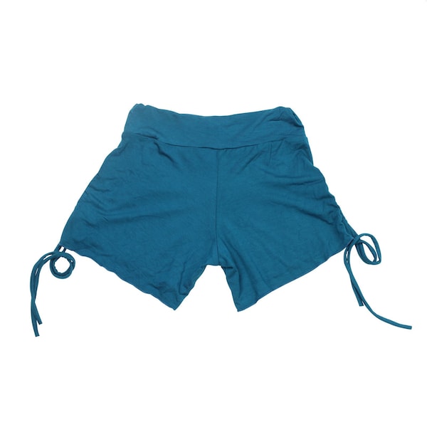 Shorts with ruffles - hot pants - pantys - petrol - one size - jersey