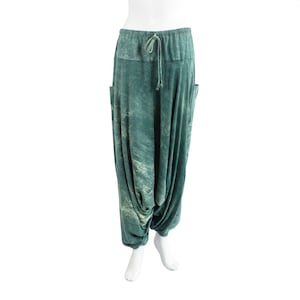 Harem pants - bloomers - harem pants - Aladdin pants - green-mint green - cotton jersey