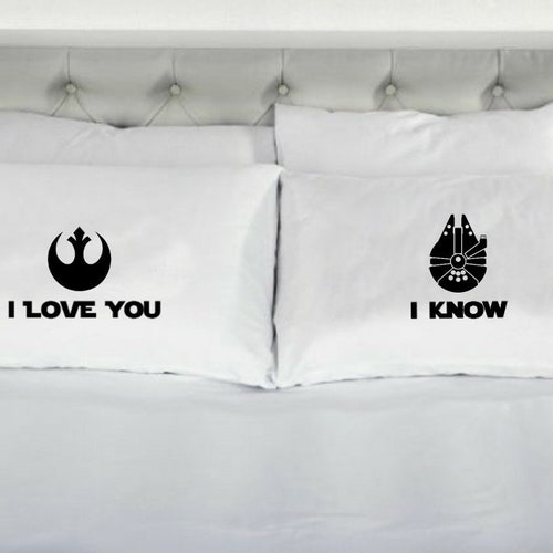 I Love You/ I Know Star Wars Inspired Pillowcase Set Etsy