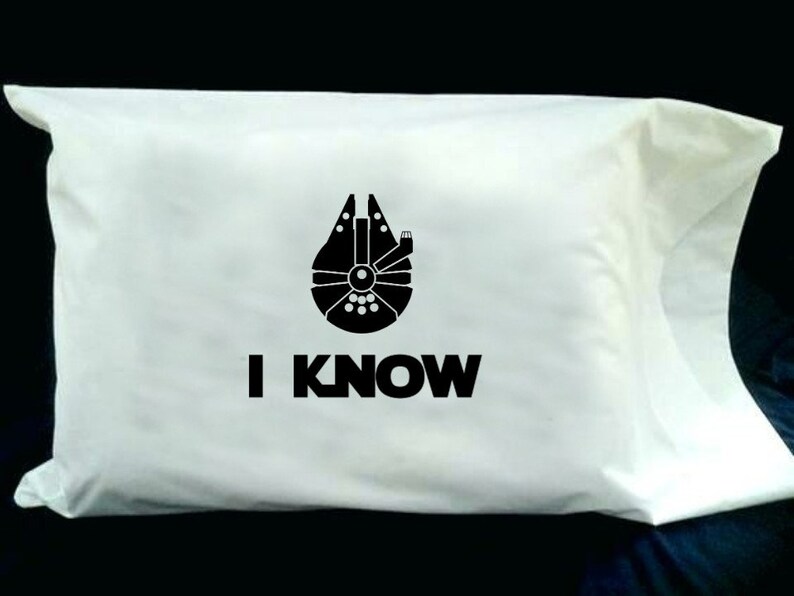 I Love You/ I Know Star Wars Inspired Pillowcase Set Etsy