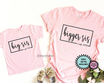 Big Sister Shirt | Big Sister Announcement | I'm Going to Be Big Sis Shirt | Big Sister Pregnancy Reveal Announcement | Sister onesie® SB01