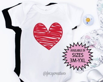Kids Heart Shirt | Valentines Day Shirt | Heart Shirt | Love Shirt | Valentine Shirt | Toddler Valentine Girl Shirt | Red Heart Shirt VD32