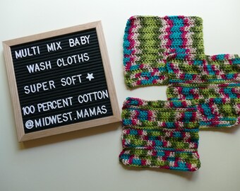 3 Pack of Baby Wash Cloths