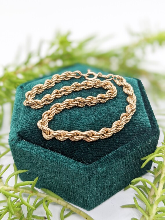 9ct 2024 rope bracelet