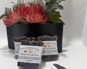 Jabón de papaya con 6% de ácido kójico