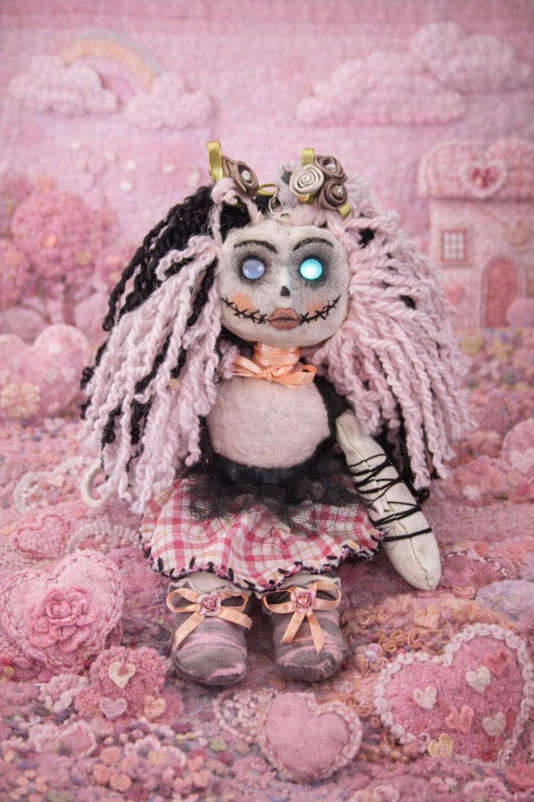 Goth Creepy Cute Rag Doll Horror Themed Keychain Backpack Charm - Etsy