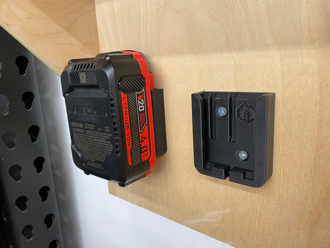 Craftsman 20v Battery Holder Tool Storage Organizer Etsy