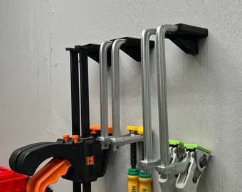 Dovetail Clamp / Quickclamp Storage Hangers for MicroJig, Festool, Wen | Workbench Clamping System | Tool Storage Organizer
