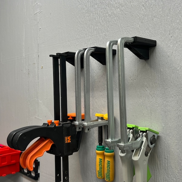Quickclamp / Mini Clamp Storage Hangers for MicroJig, Festool, Wen | Workbench Clamping System | Tool Storage Organizer