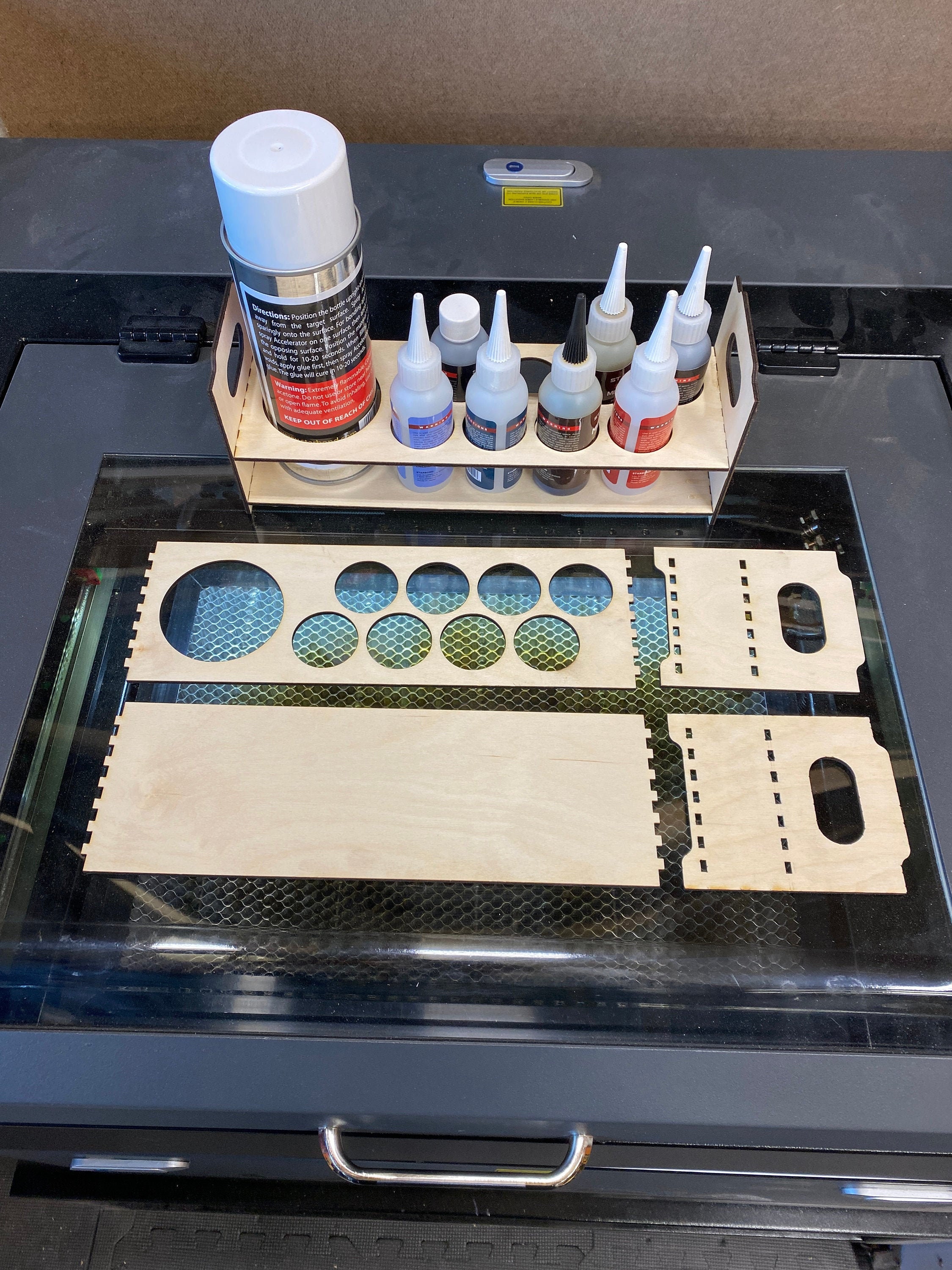 Starbond CA Glue Caddy 3mm Ply Flatpack Assembly Required Etsy