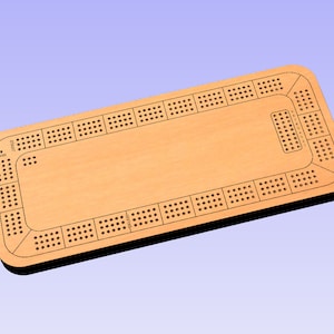 Cribbage Game Board Cut File for Laser and CNC | SVG | DXF and more. Instant Download