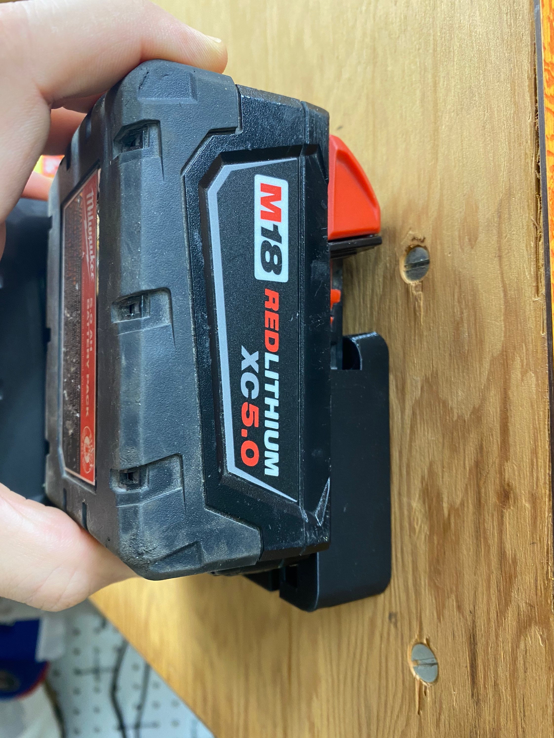 Milwaukee Battery Holder Tool Storage Organizer Etsy