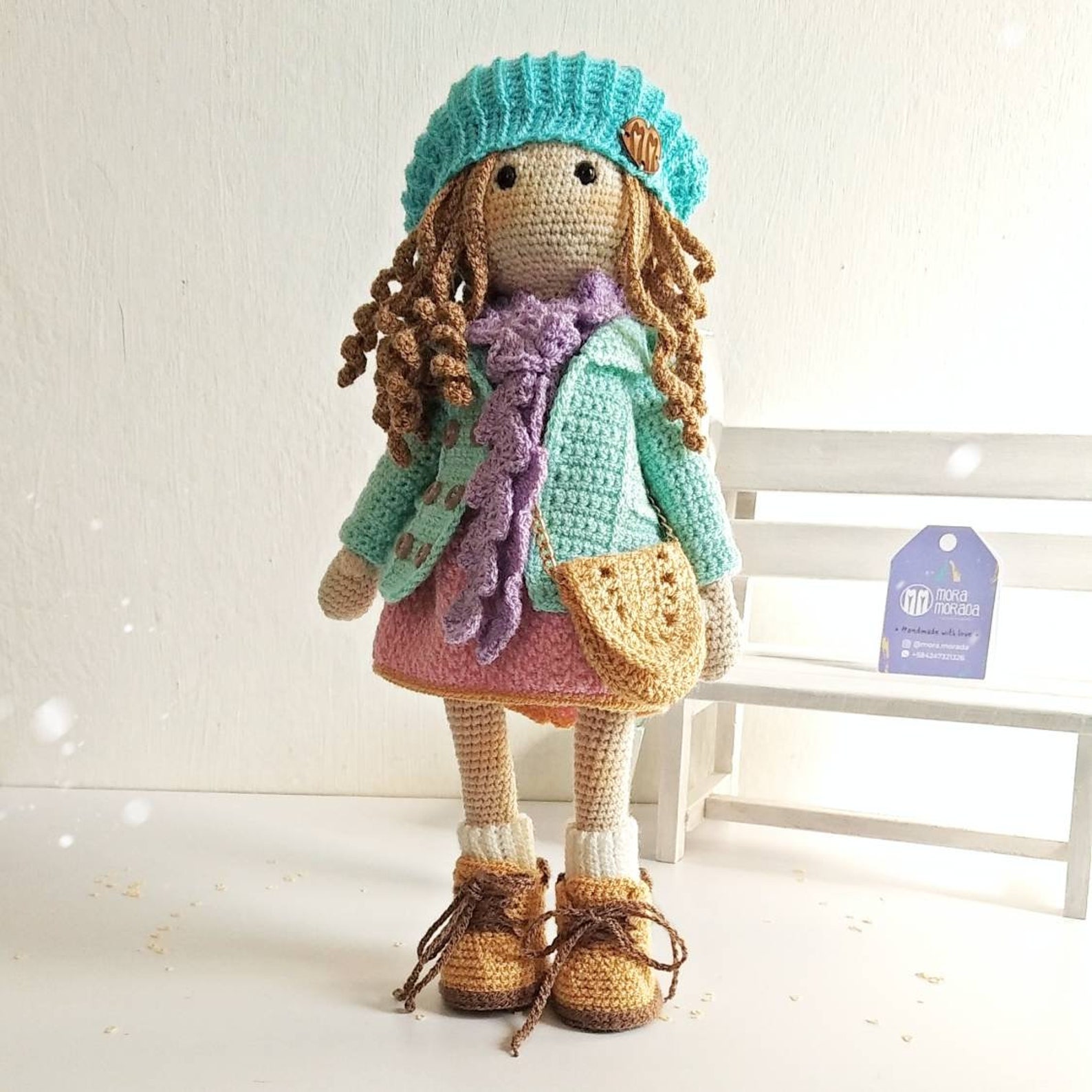 Doll Amigurumi Julie CaroCreated woven doll Etsy