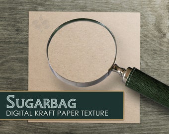 Seamless Digital Kraft Paper "Sugarbag" High Resolution Printable Scrapbook Texture