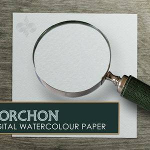 Seamless Digital Watercolor Paper &quot;Torchon&quot; High-Resolution Printable Background Texture