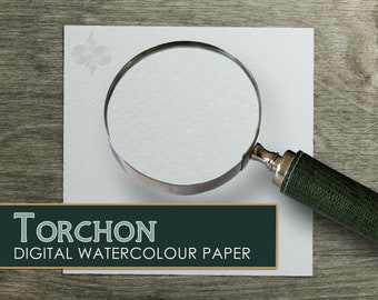 Seamless Digital Watercolor Paper "Torchon" High-Resolution Printable Background Texture