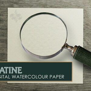 Seamless Digital Watercolor Paper &quot;Satine&quot; High-Resolution Printable Background Texture