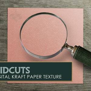 Seamless Digital Kraft Paper "Kidcuts" High Resolution Printable Scrapbook Texture