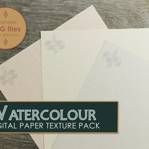 Digital Watercolor Paper Pack (Seamless JPEGs) High Resolution Printable Textures for Scrapbooking, Backgrounds, and Wallpapers