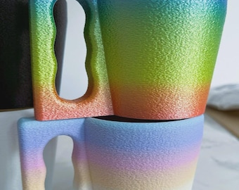 Porta gelato da pinta con fessura per cucchiaio, impugnatura facile, riutilizzabile, colore arcobaleno