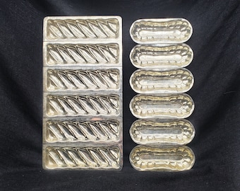 Antique Ladyfinger Molds for Baking, Two Different Designs