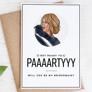 Bridesmaids Get Ready To Party Will You Be My Bridesmaid Etsy