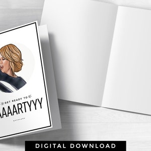 Bridesmaids Movie Kristen Wiig Get Ready To Party Greeting Etsy