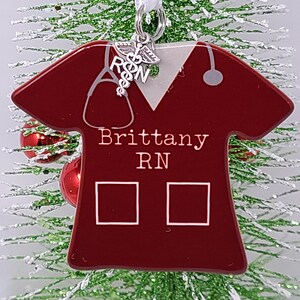 Nurse ornament, Personalized gift for nurse, Passed the NCLEX-RN, grad gift for BSN, Gift for under 20 dollars, Grad gift for nurses,