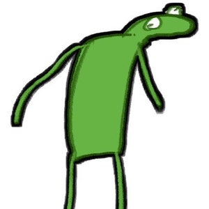 Dehydrated Kermit Sticker - 2&quot; Matte Vinyl Sticker