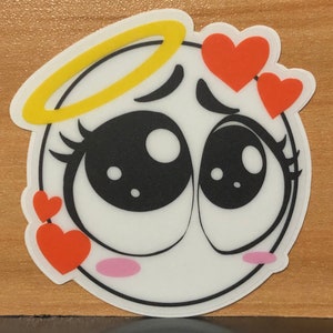 Icy Love - 3&quot; transparenter Vinyl Sticker